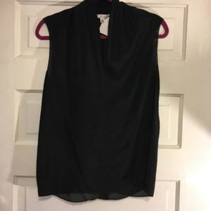 CAbi S Black Sleeveless Deep VNeck Top Blouse